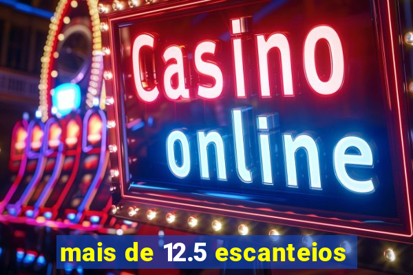 mais de 12.5 escanteios